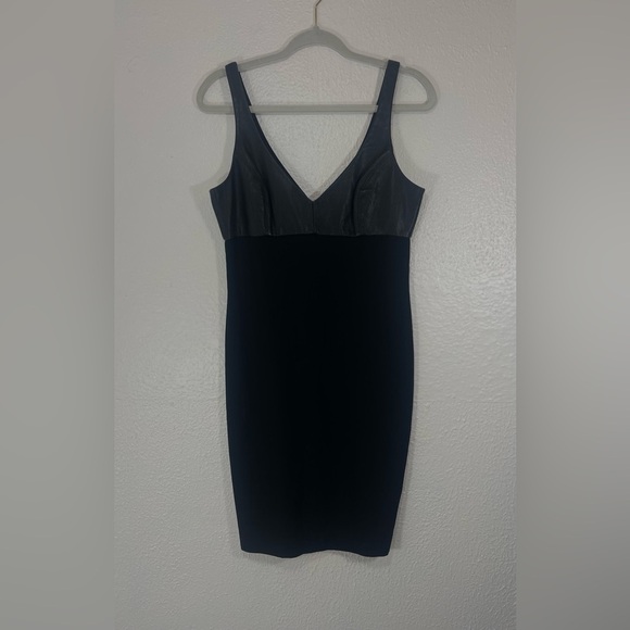 L’AGENCE Lambskin Black Sleeveless Mini Dress Women’s 6 Little Black Dress LBD